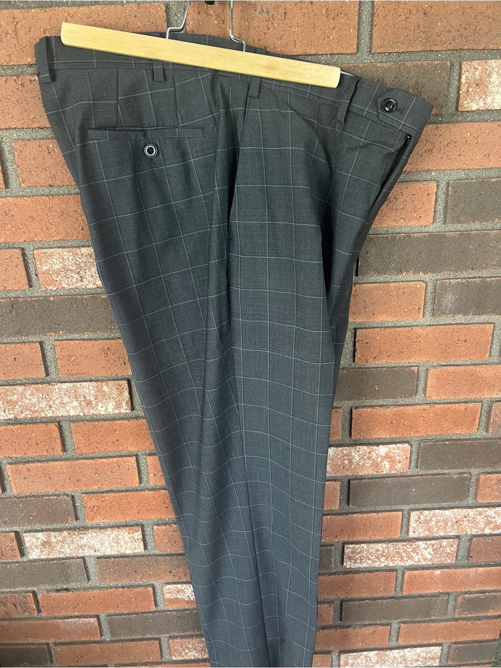 Michael Kors Charcoal Gray Windowpane Suit - Picture 12 of 14
